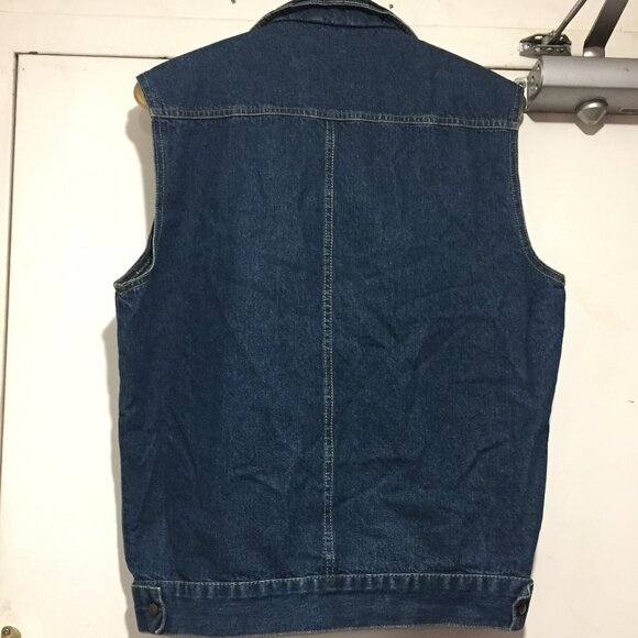 VINTAGE LEE JEANS VESTS SIZE M/L - Picture 4 of 8